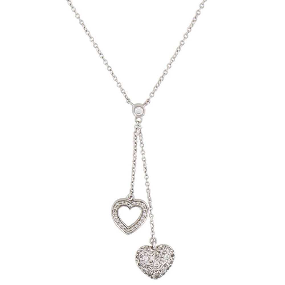 Tiffany & Co Platinum & Diamond heart necklace